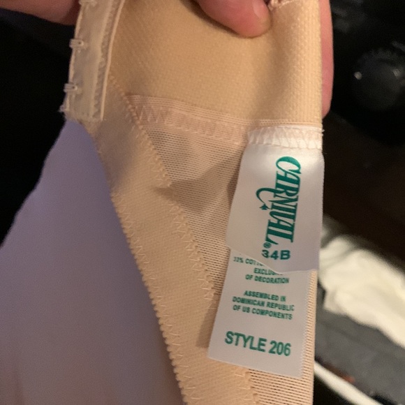 Carnival woman’s invisible plunge line long line bra 34B - Picture 4 of 4